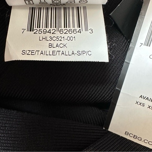 NWT BCBGMaxAzria Alexa Bandage Skirt Size S Black - Picture 8 of 9
